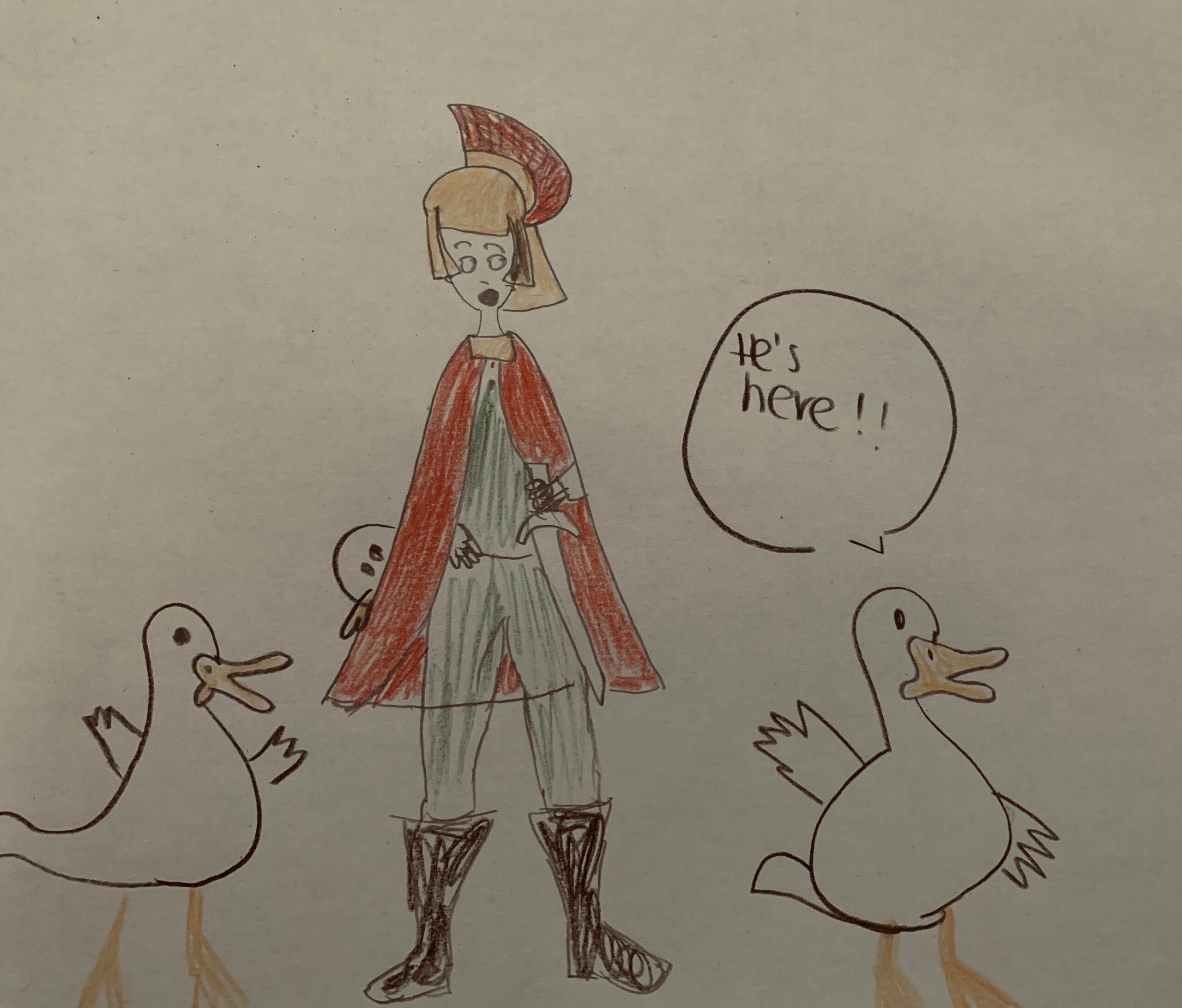 St Martin and his geese